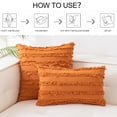 thumbnail image 4 of Pieza Boho Trim Throw Pillow Algodón Lino Sofá Throw Pillow para Sofá, Sofá, Cottage Throw Pillow para Sala de Estar 12 x 20, 4 of 5