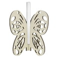 thumbnail image 1 of Moderno florero hidropónico de mariposa, soporte de madera, contenedor, Zulema Florero hidropónico, 1 of 7