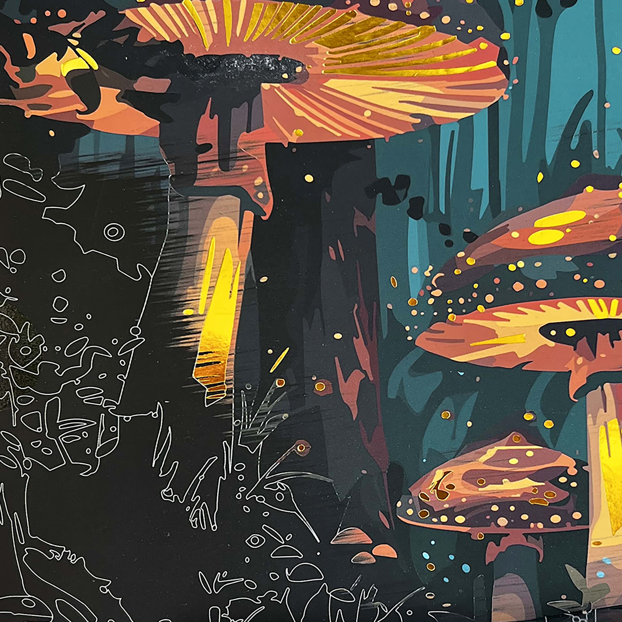 Brea Reese: Scratch Art Paper Pad - Magical Forest - 6 Designs, Guided Art, Metallic Accents, Stylus & Brush, Perforated 9x12" Pages, DIY Adult Craft