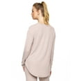 thumbnail image 2 of Felina | Victoria Long Sleeve Crew Neck Top | TOP ONLY | Pants Not Included (Misty Rose Taupe, XX-Large), 2 of 2