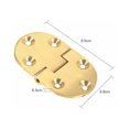 thumbnail image 4 of Jinsinto2pcs Solid Butler Butler Butler Hinge Round Edge 2-1/2"x1-1/2" Satin Finish with Set Screws for Folding Table, 4 of 5