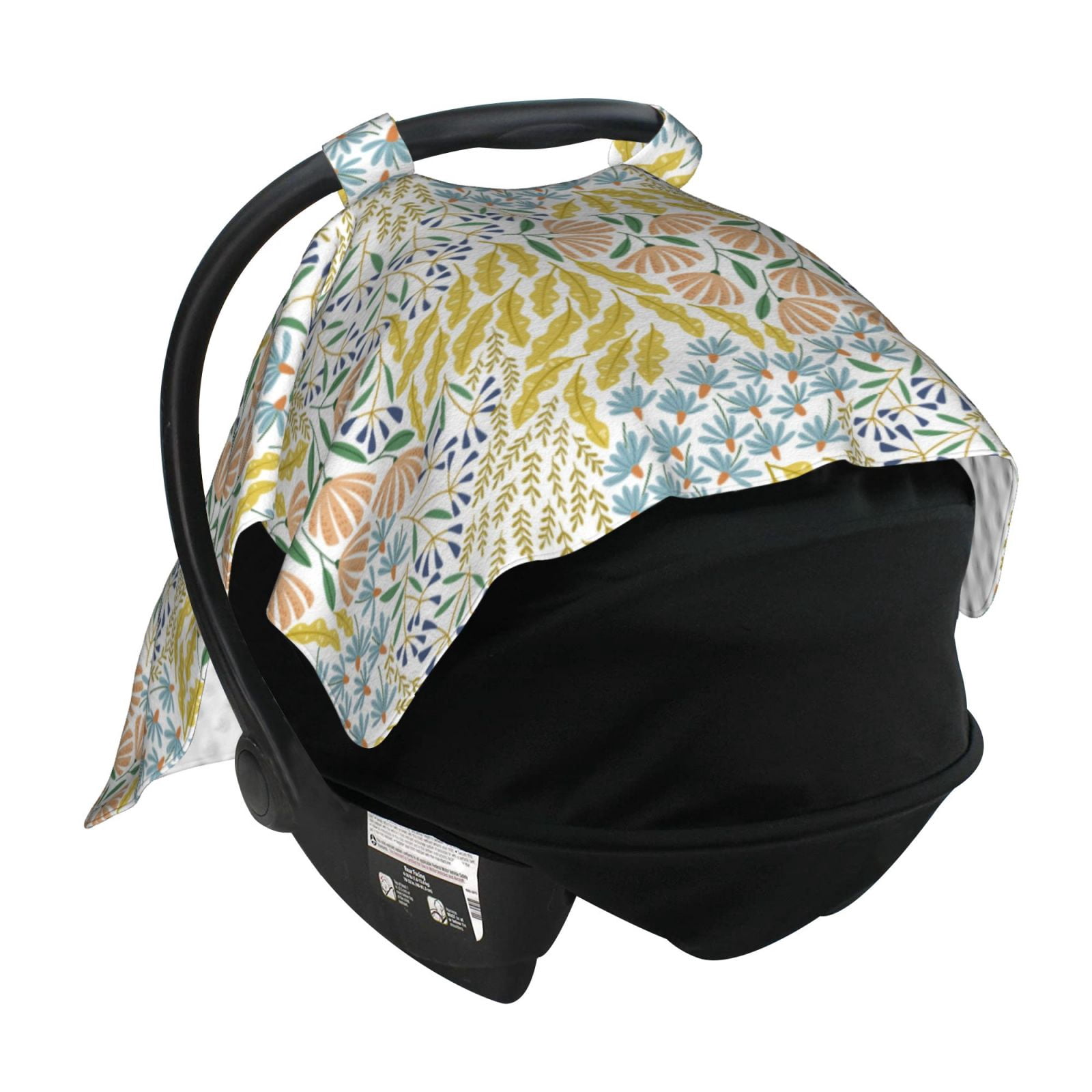 Car Seat Cover Baby - Boho Breathable Infant Car Seat Cover for Baby Carseat, Lightweight Comfort Baby Essentials Must Haves Newborn Stuff for Girl Boy