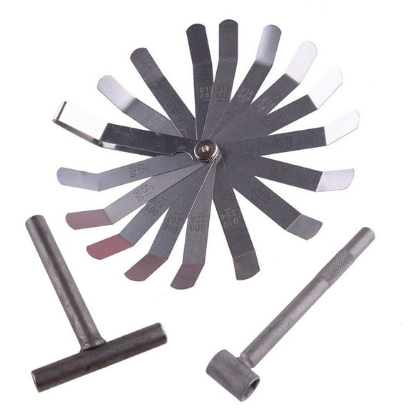 Rooha Motorcycle Engine Valve Screw Adjusting Spanner Tool   Feeler Gauge Set Practical Metal Car Accessories Tools