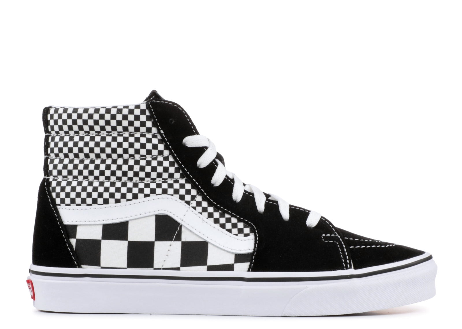 black and white checkered vans junior