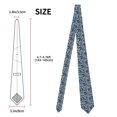 thumbnail image 3 of Naloa Dental Seamless Print Solid Color Tie Formal Necktie for Men，Suitable for business, daily life, work, 3 of 5