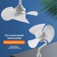 thumbnail image 4 of Ventilador E27 Techo Enchufe Creativo Mini Refrigeración para Sala Comedor, 4 of 9