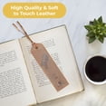 thumbnail image 2 of Leather Bookmarks for Men and Women | Quality Mens Bookmark with Jumping Horse | 2 Smooth Handmade Leather Book Markers for Men Women Book Lovers Readers (7x2") Leather Gift | Sovereign-Gear, 2 of 10