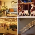 thumbnail image 4 of 33 Ft 100 LED Battery Powered Fairy String Lights, Silver Wire String Lights | Waterproof & Ideal for Outdoor & Indoor LED , Warm White 2 Pack, 4 of 10