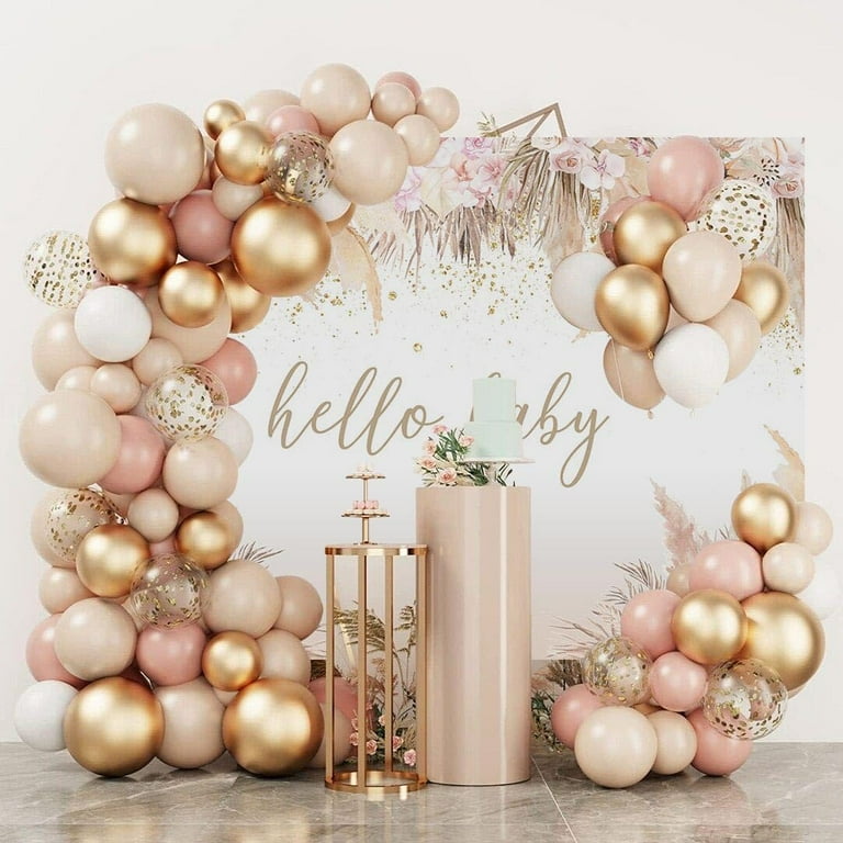 Pink Baby Shower Backdrop Boho Baby Shower Backdrop For Girl Floral Baby  Girl Baby Shower