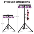 thumbnail image 4 of Paquete de luces LED Telbum RGBW para escenario con soporte, 4 of 7