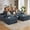 Drak Gray, variant on LUCKHAO 167.7" U-Shaped Modular Sectional Sofa,No Assembly Required,Deep Seat Corduroy Cloud Couch for Living Room & Bedroom,Camel
