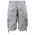 thumbnail image 2 of MSLM Men's Relaxed Fit Multi Pocket Cotton Casual Military Cargo Shorts (Gray, 34), 2 of 3
