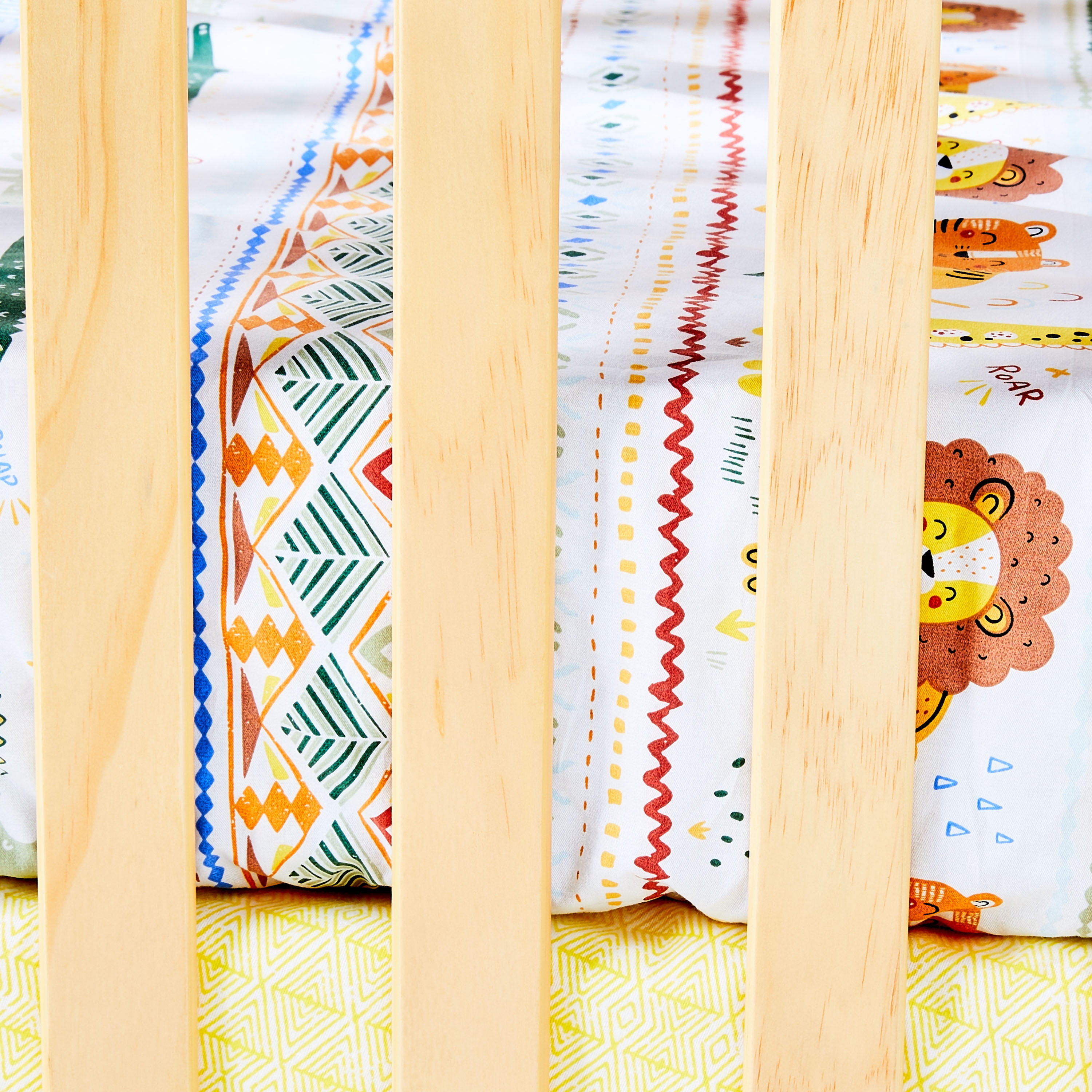 Parent's Choice Cotton Fitted Crib Sheets for Baby Boys and Girls, Jungle, 2-Pack