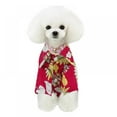 thumbnail image 2 of Hawaiian Dog Shirts Aloha Dog Shirt Pet Summer Cool Summer Flower Pineapple Shirt for Small to Medium Puppy Dog Cat 2Pack, 2 of 10