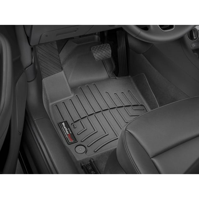 Weathertech Floor Liner 447471 FloorLiner; Molded Fit; Black; Thermoplastic Polyolefin TPO Vacuum Formed Material; 2 Piece