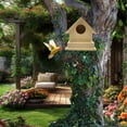 thumbnail image 2 of Bird Houses for Outside Hangable Wooden Bird Feeder Box with Pole Pet Cottage for Hummingbirds Cardinal Birds Outdoor, 2 of 6