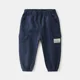 thumbnail image 3 of Kids Cargo Pants Solid Color Children Casual Trousers with Multi Pockets Elastic Waist Boys Cargo Pant Streetwear Spring Autumn, 3 of 6