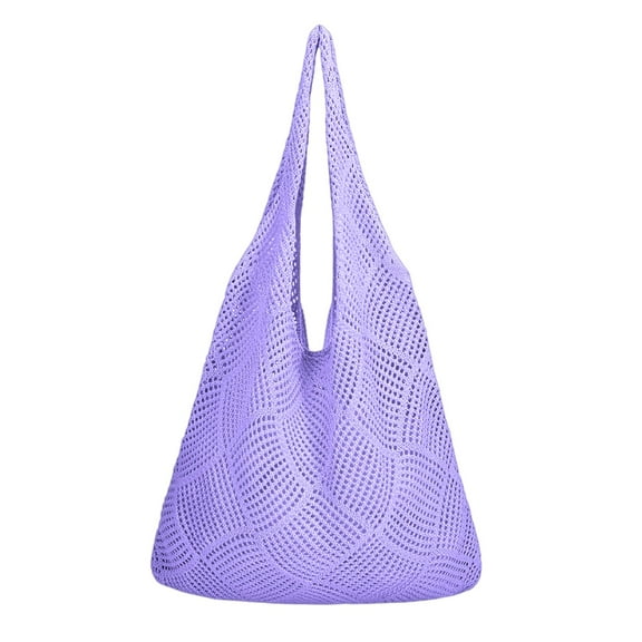Crochet Bag for Women, Crochet Tote Summer Bag Mesh Large Shoulder Bag