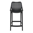 thumbnail image 4 of Pemberly Row Polypropylene Patio Counter Stool in Black Finish - Set of 2, 4 of 8