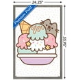 thumbnail image 3 of Pusheen - Ice Cream Wall Poster, 22.375" x 34" Framed, 3 of 5