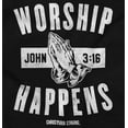 thumbnail image 2 of Worship Happens John 3:16 Prayer Plus Size Graphic Tank Top Brisco Brands 3X, 2 of 5