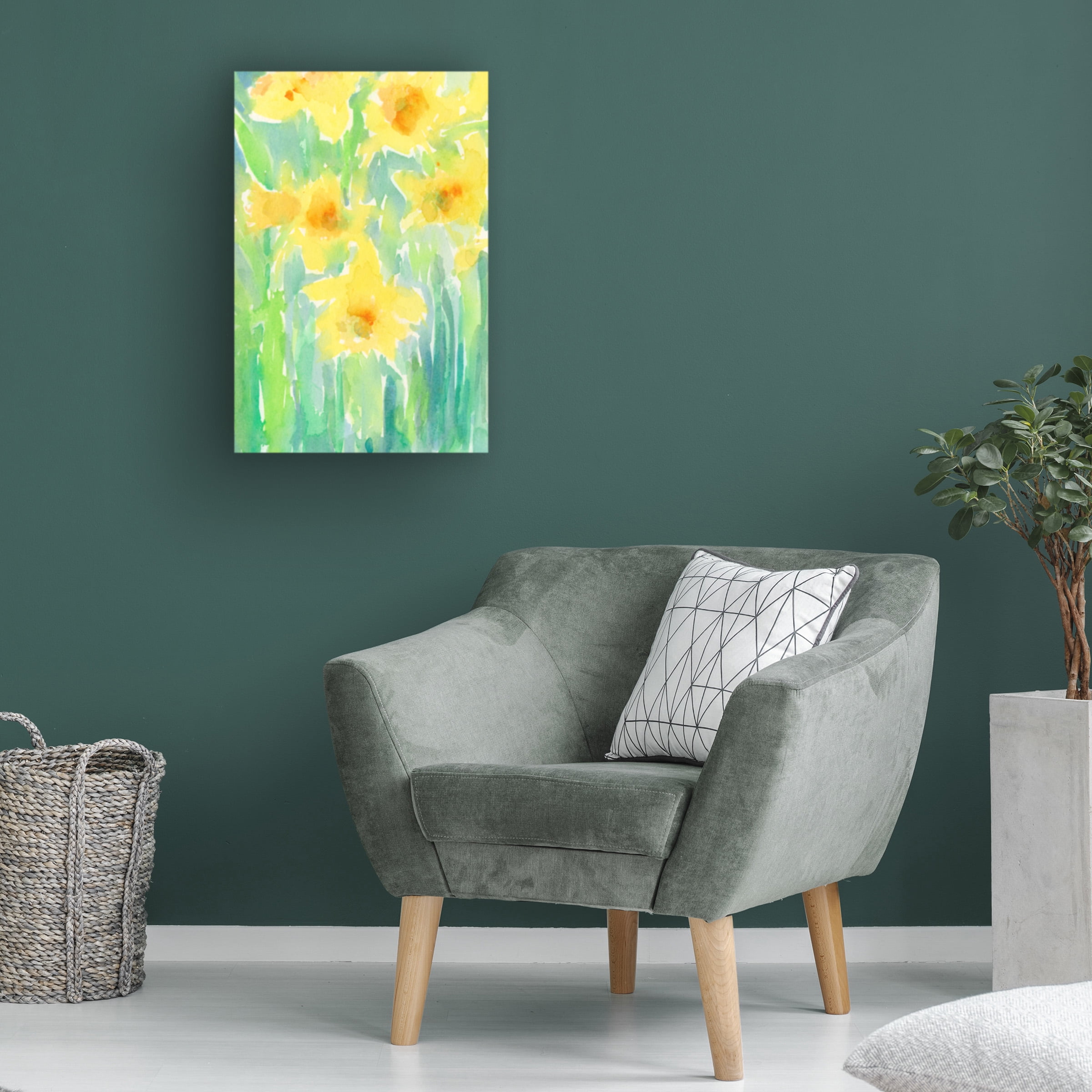 Samuel Dixon 'Daffodils I' Canvas Art