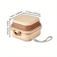 thumbnail image 3 of Portable Folding Pet Bowl with Lid, BPA-Free Travel Food Water Container, Outdoor Camping Feeding Dish for Dogs Cats, Khaki, 27 fl oz / 800 mL, 3 of 8
