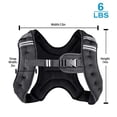 thumbnail image 3 of Chaleco pesado Henkelion para hombres, mujeres y niños, 3,6 kg, negro, 8 libras, 3 of 9