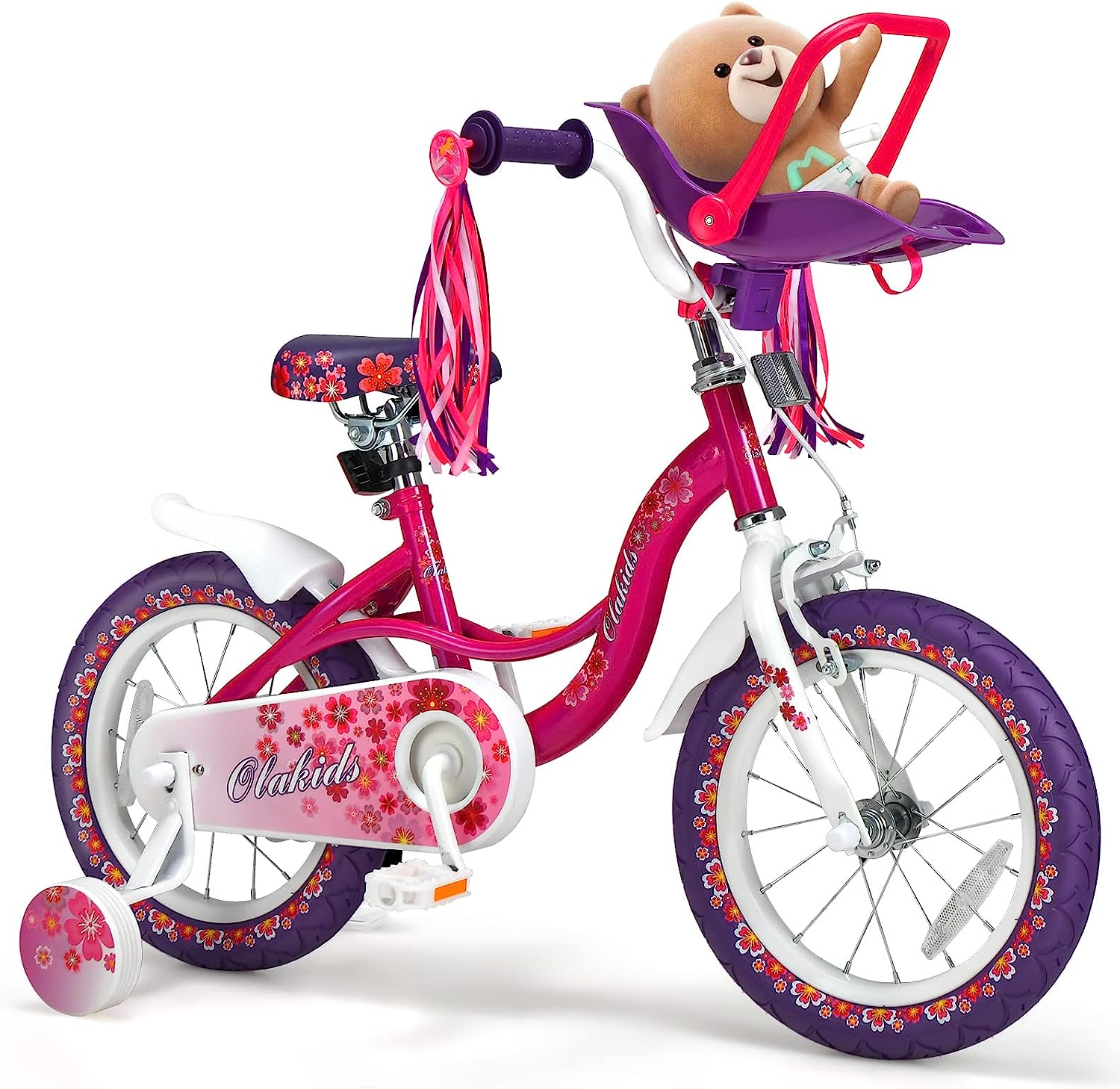 OLAKIDS Kids Bike For Girls 14 16 Inch Children s Bicycle With 