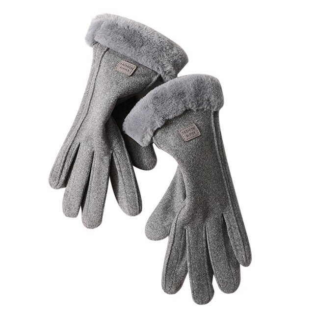 Gants Universels Taille Unique Doublure en Velours Chaud Antidérapant Écran Tactile Sports Cyclisme Course