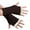 Brown, variant on AWZXDE Knitted Mittens Lace Casual Fingerless Half Gloves for Women - Stylish and Versatile Knit Solid Gloves White,A