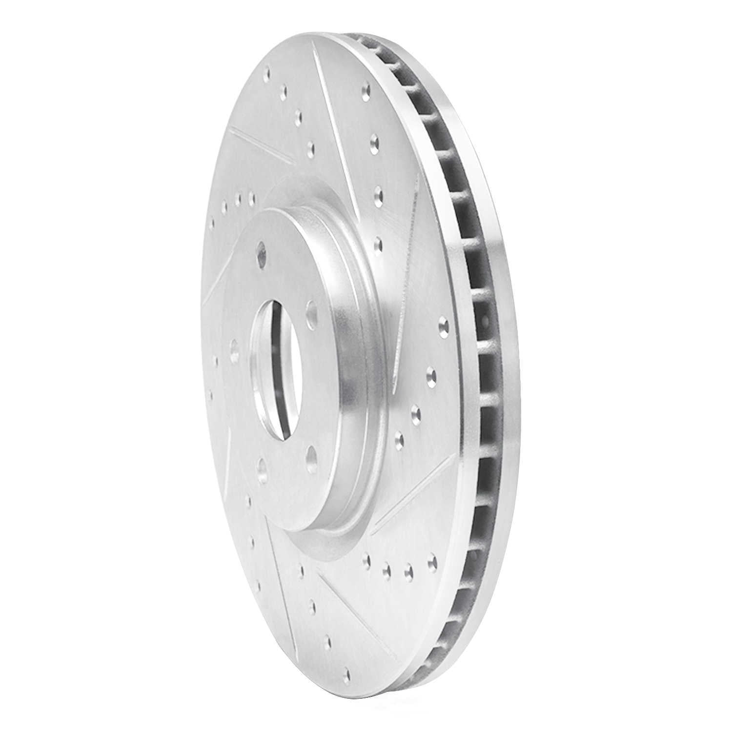 Dynamic Friction Company 631-67059R DFC Brake Rotor - Drilled And Slotted - Silver