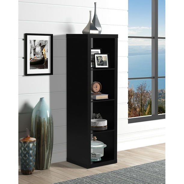 Better Homes & Gardens 4 Cube Storage Organizer Solid Black Finish
