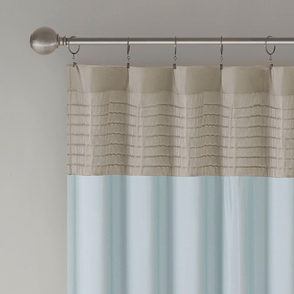 MAYEERTY 1 Pc Polyoni Pintuck Curtain Panel