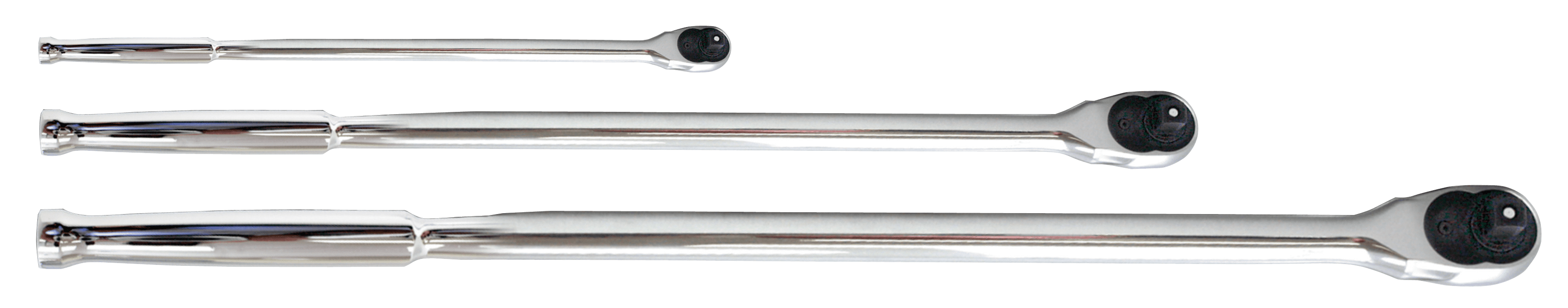 3 Piece Xtra Long Ratchet Set Non Flex Head