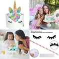 Unicorn Party Supplies for Girls - Unicorn Birthday Decorations with Plates Disposable Tableware for Unicorn Theme Party