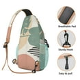 thumbnail image 3 of Retro Style Travel Sling Backpack for Women Men, Earthy Boho Small Shoulder Pack for Photography & Commuting, 3 of 4