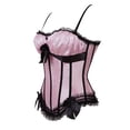 thumbnail image 2 of Grebrafan Corset Top Women Padded Push up Bridal Bustier Pink L, 2 of 5