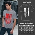 thumbnail image 4 of Greenyef Graphics We The People 1776 Distressed American USA Flag Men's T-Shirt (Gray & Red, Medium), 4 of 6