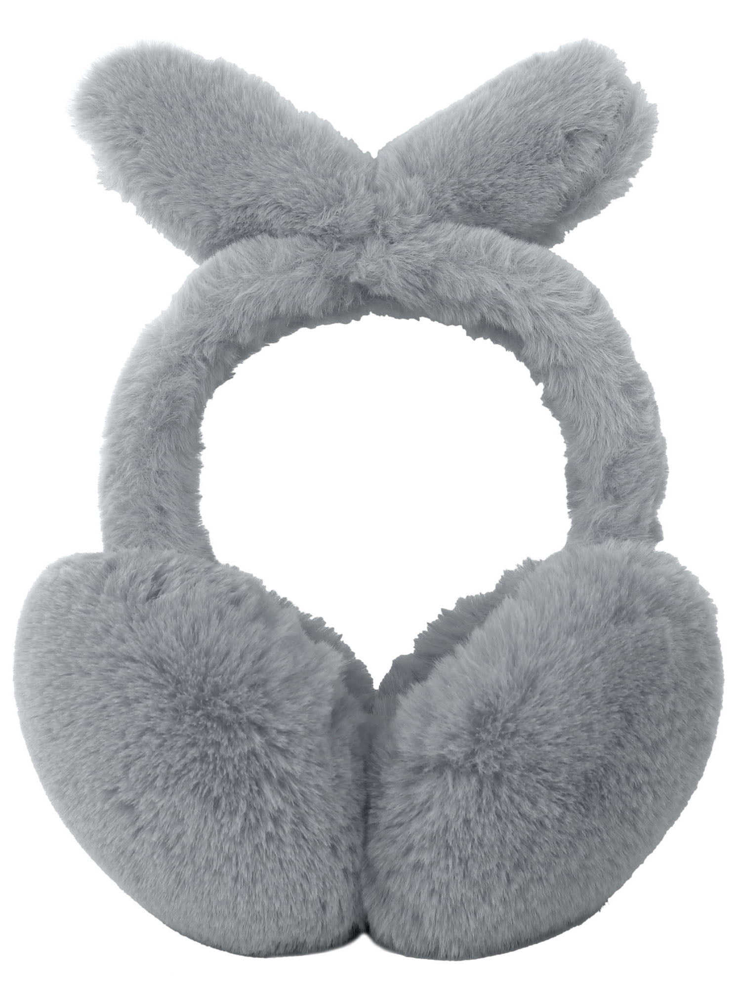 Kids Earmuff Warm Soft Winter Foldable Plush Rabbit Ear Warmers Ear Muffs 