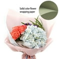 thumbnail image 4 of Flower Wrapping Paper Floral Bouquet Gift Packaging Supplies Monochrome waterproof 20 sheets - green, 4 of 6