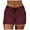 Wine, variant on ZUKMRJPC Shorts for Women Trendy Summer Elastic Waist Drawstring Shorts Loose Comfy Casual Athletic Shorts with Pockets
