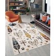 thumbnail image 1 of ECARPET Washable Boho Chic Area Rug for Bedroom, Living Room, Kids Room, Nursery, 1 of 9