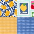 thumbnail image 2 of RITZ 100% Cotton Summer Kitchen Towels, Set of 4, Citron Stamps Dish Towels Set, 2 of 6