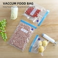 thumbnail image 2 of 35 Pieces Vacuum Food Storage Bags Reusable Vacuum Sealer Bags in 3 Sizes with 1 Hand Pump 4 Cooking Clips 4 Sealing Clips Sous Vide Cooking Bags for Vegetables, Fruits and Meats, 2 of 8