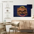 thumbnail image 5 of Elephant Stock State Map Over North Dakota Flag Wall Art - Horizontal Canvas Wall Art - Living Room Wall Decor - Flags Canvas - Blue And Brown Decor - 36" x 24", 5 of 8