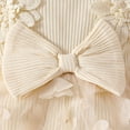 thumbnail image 6 of TOWED22 Baby Infant Girls Cute Print Short Ruffle Sleeve Summer Romper Outfits 3-24 Months Beige,9-12 M, 6 of 7