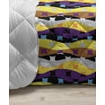thumbnail image 3 of Abstract Down Alternative Comforter, Monochrome Illustration of Leopard Skin Motifs in Geometric Design, Microfiber Quilt for All Season, 5 Sizes, Violet and Charcoal Grey, by Ambesonne, 3 of 3