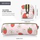 thumbnail image 3 of Balery Strawberry Floral Estuche de Lápices de Cuero Impreso, Estuche para Suministros de Arte, Estuche de Lápices con Cremallera, Estuche de Almacenamiento de Papelería, 3 of 7