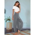 thumbnail image 6 of High Slit Harem Pants Women Hippie Harem Pants Trousers Light Gray S, 6 of 7
